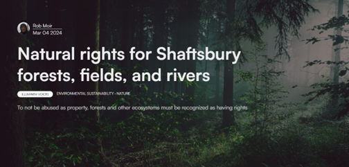 Natural rights for Shaftsbury article